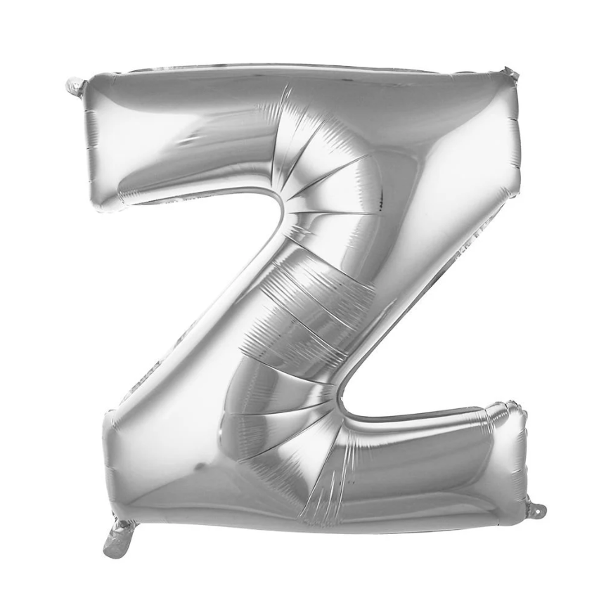 Folyo Balon Gümüş Z 34 İnç 76 Cm